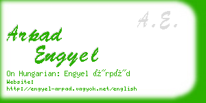 arpad engyel business card